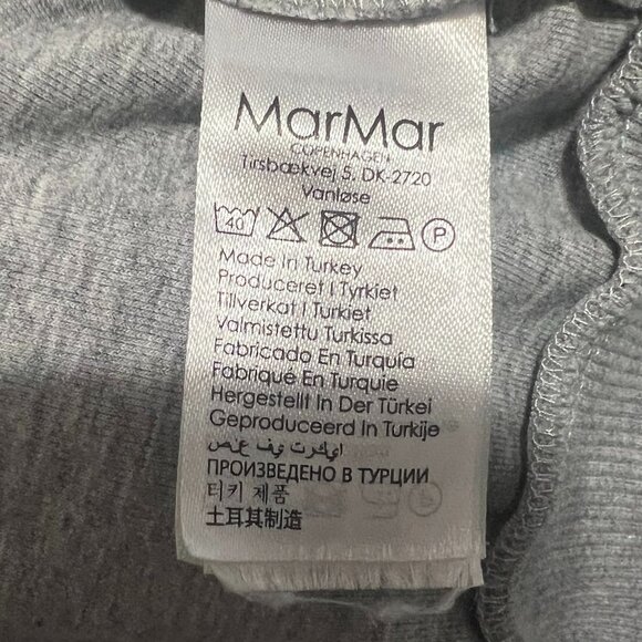 MarMar Red Logo Theos Sweatshirt Size 7 Crewneck  Grey Cotton Blend - Picture 7 of 7